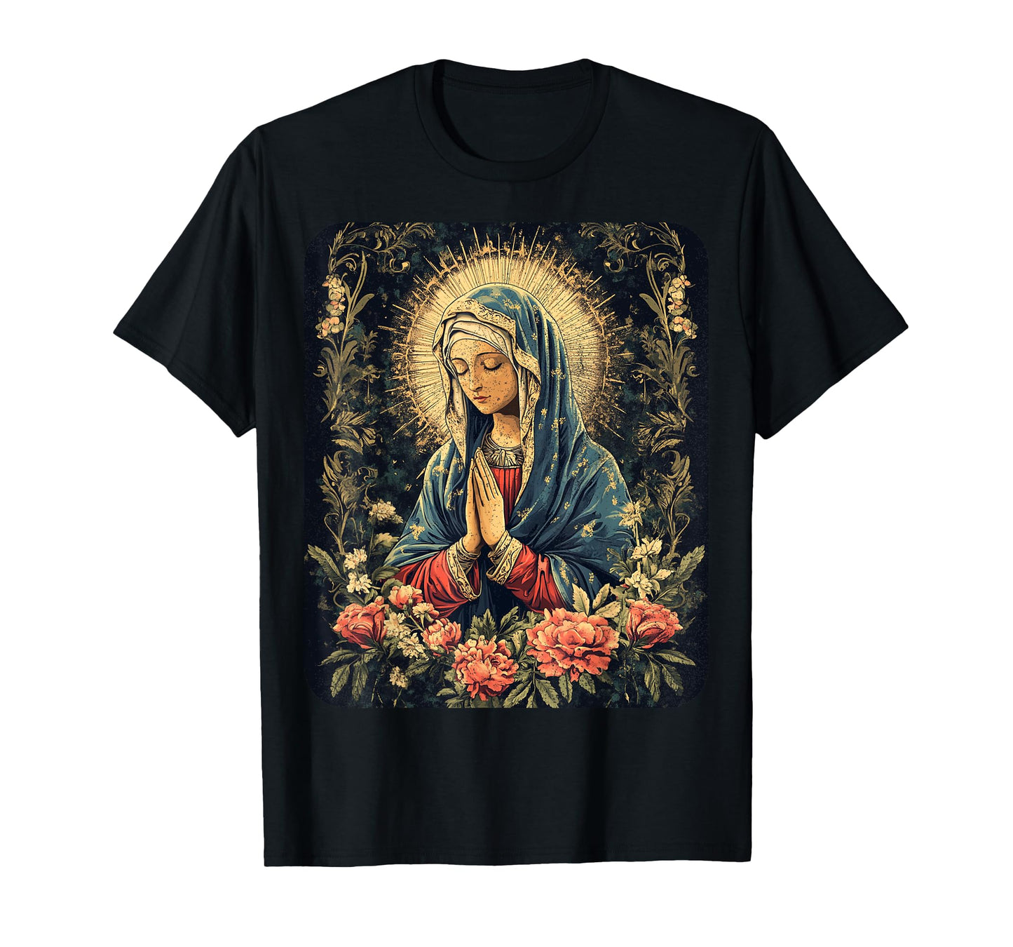 Vintage Virgin Mary Art T-Shirt