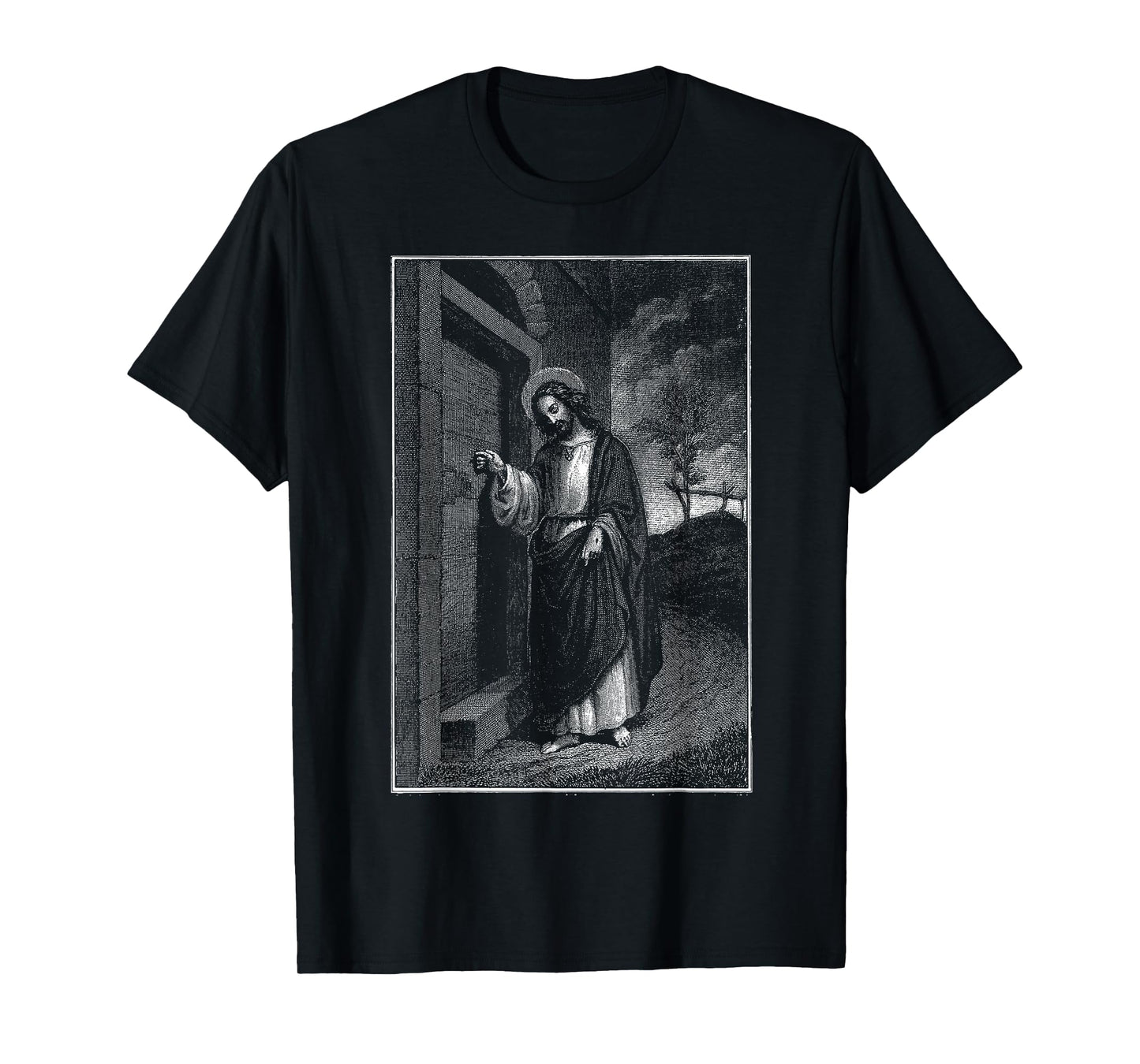 Jesus Christ Knocks On The Door Christian Bible Verses T-Shirt