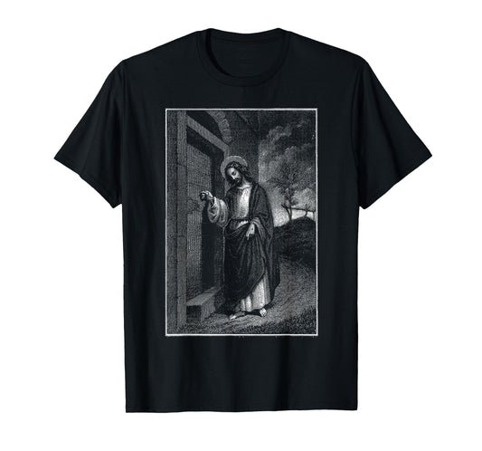 Jesus Christ Knocks On The Door Christian Bible Verses T-Shirt