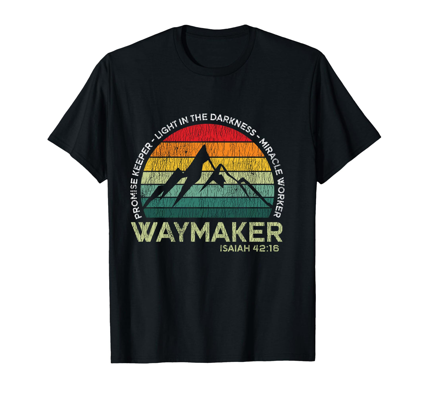 Vintage Waymaker Promise Keeper Miracle Worker Christian Long Sleeve T-Shirt