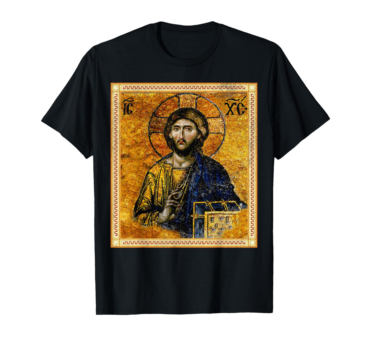 Jesus Christ Pantocrator Eastern Orthodox Byzantine Art T-Shirt