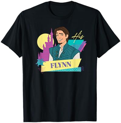 Disney Tangled Retro ’90s Couples Matching His Flynn Rider T-Shirt - T-Shirt | Black